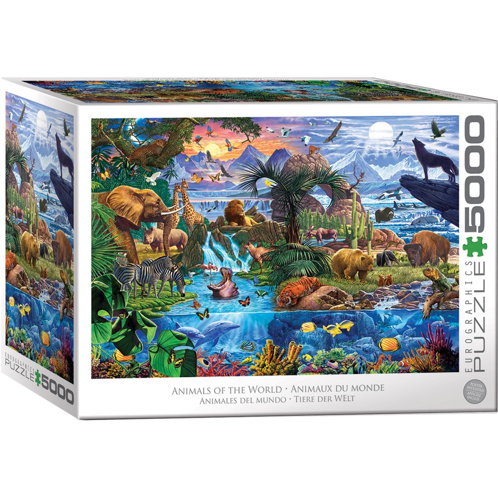 Eurographics - Animals Of The World 5000 Piece - Jigsaw Puzzle