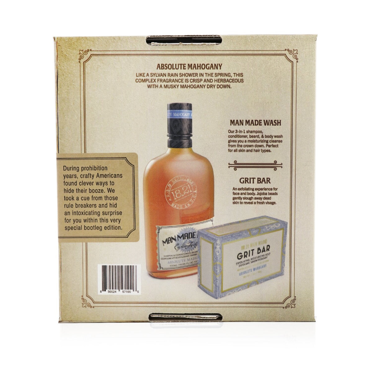 18.21 Man Made - Book of Good Grooming Gift Set Volume 2: Absolute Mahogany (Was
