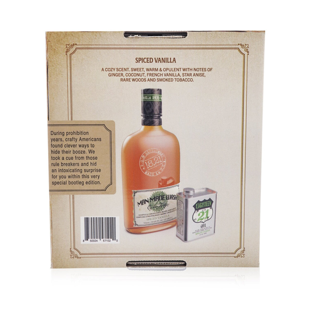 18.21 Man Made - Book of Good Grooming Gift Set Volume 4: Spiced Vanilla (Wash 5