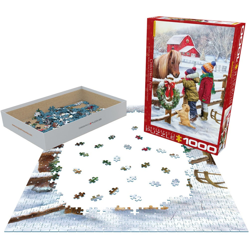 Puzzle - Eurographics - Christmas Pony 1000pc