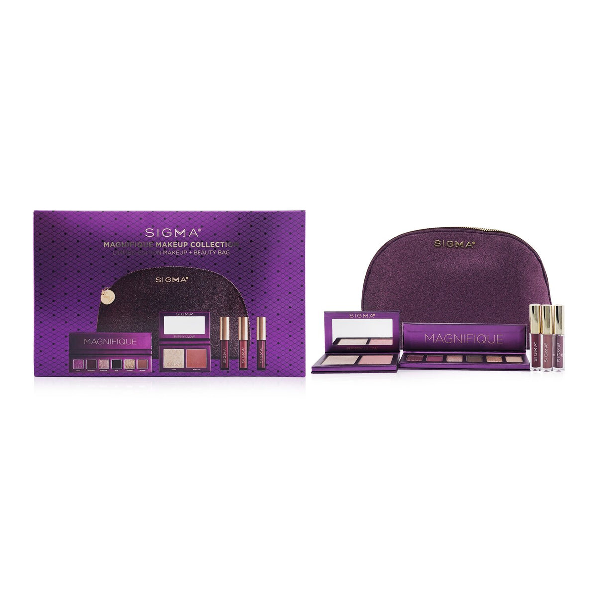 Sigma Beauty - Magnifique Makeup Collection (1x Eyeshadow Palette + 1x Berry Glo