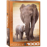 Eurographics - Elephant & Baby 1000 Piece - Jigsaw Puzzle