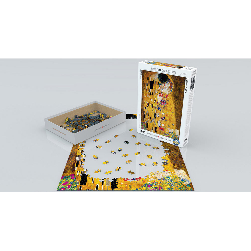 Eurographics - Klimt; The Kiss 1000 White Box - Jigsaw Puzzle
