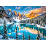 Eurographics - Lake Morraine Winter 1000 Piece - Jigsaw Puzzle