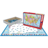Eurographics - Map Of The Usa 1000 Piece - Jigsaw Puzzle