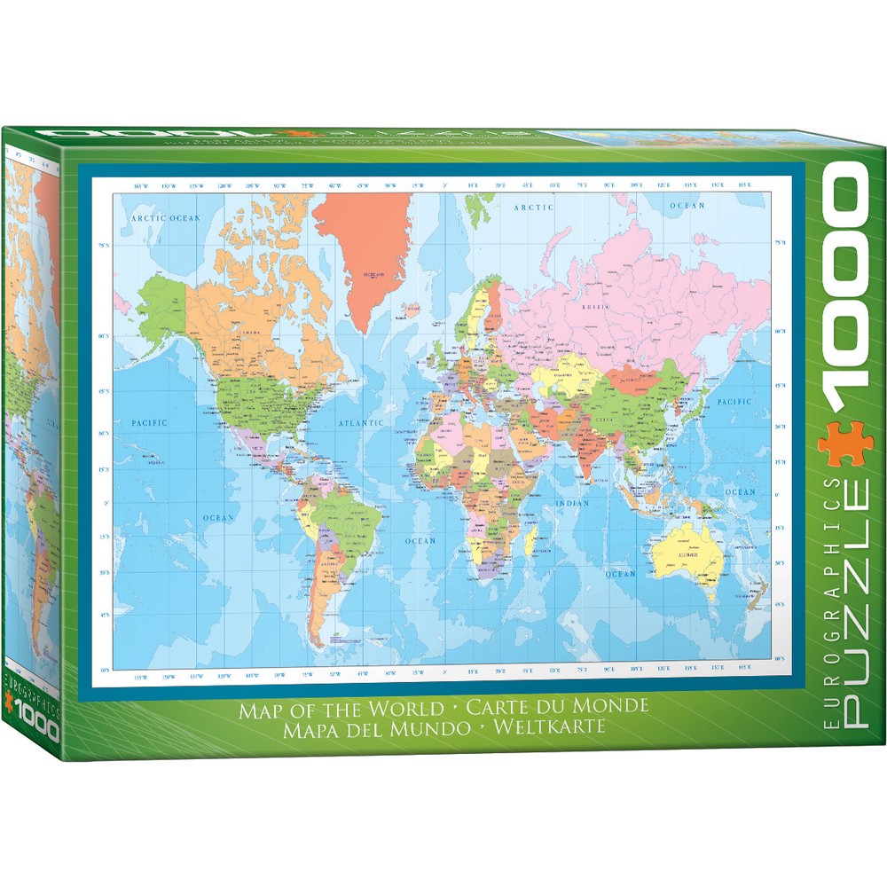 Eurographics - Map Of The World 1000 Piece - Jigsaw Puzzle
