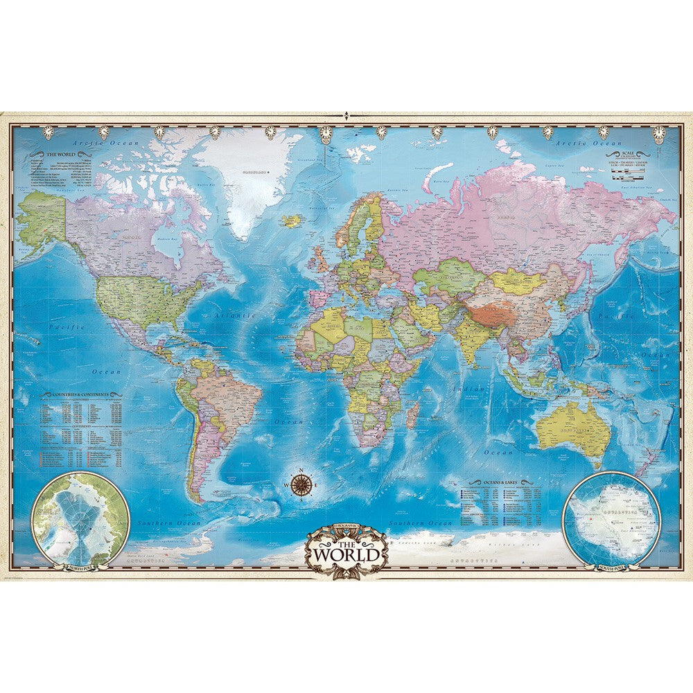 Puzzle - Eurographics - Map Of The World 2000pc