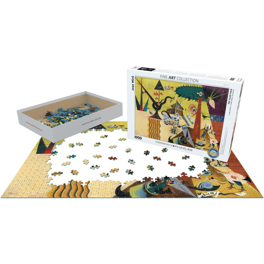 Eurographics - Miro; The Tilled Field 1000 Piece - Jigsaw Puzzle