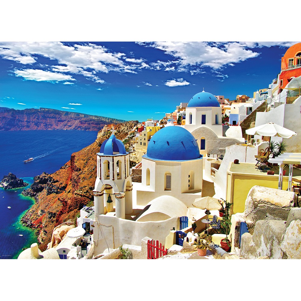 Eurographics - Oia; Santorini Greece 1000 Piece - Jigsaw Puzzle