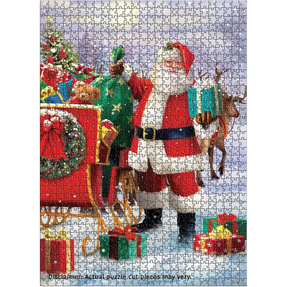 Puzzle - Eurographics - Santa With Sled 1000pc