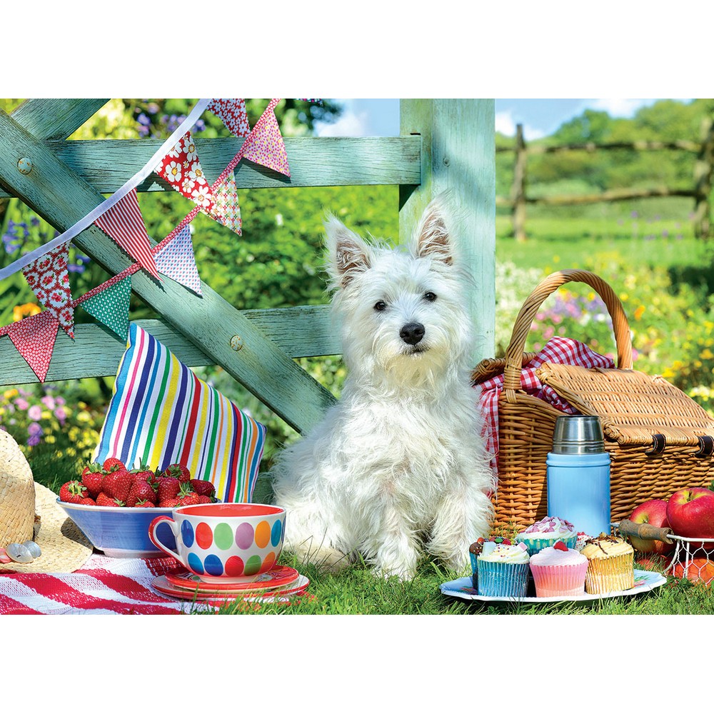 Eurographics - Scottie Dog Picnic 500pcxl - Jigsaw Puzzle
