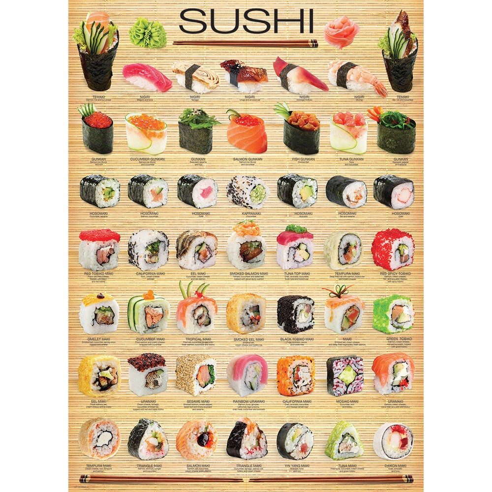 Eurographics - Sushi 1000 Piece - Jigsaw Puzzle