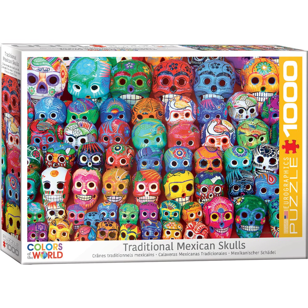Eurographics - Traditional Mexican Skulls - Jigsaw Puzzle