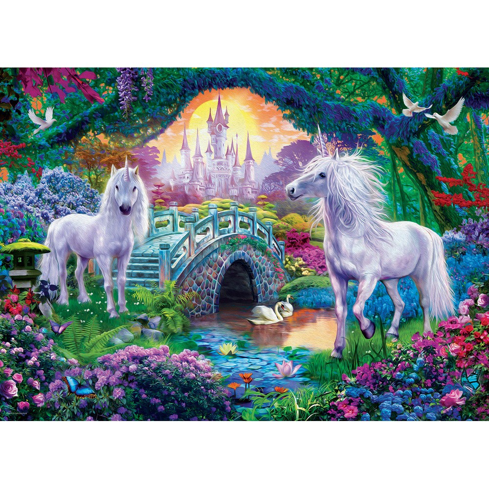 Eurographics - Unicorns In Fairyland 500pcxl - Jigsaw Puzzle