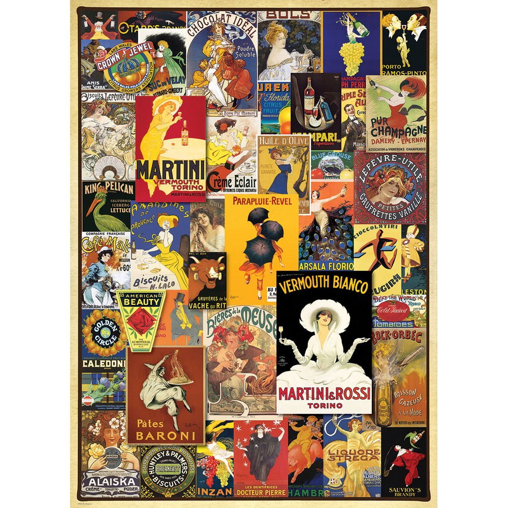 Eurographics - Variety Vintage Posters 1000 Piece - Jigsaw Puzzle