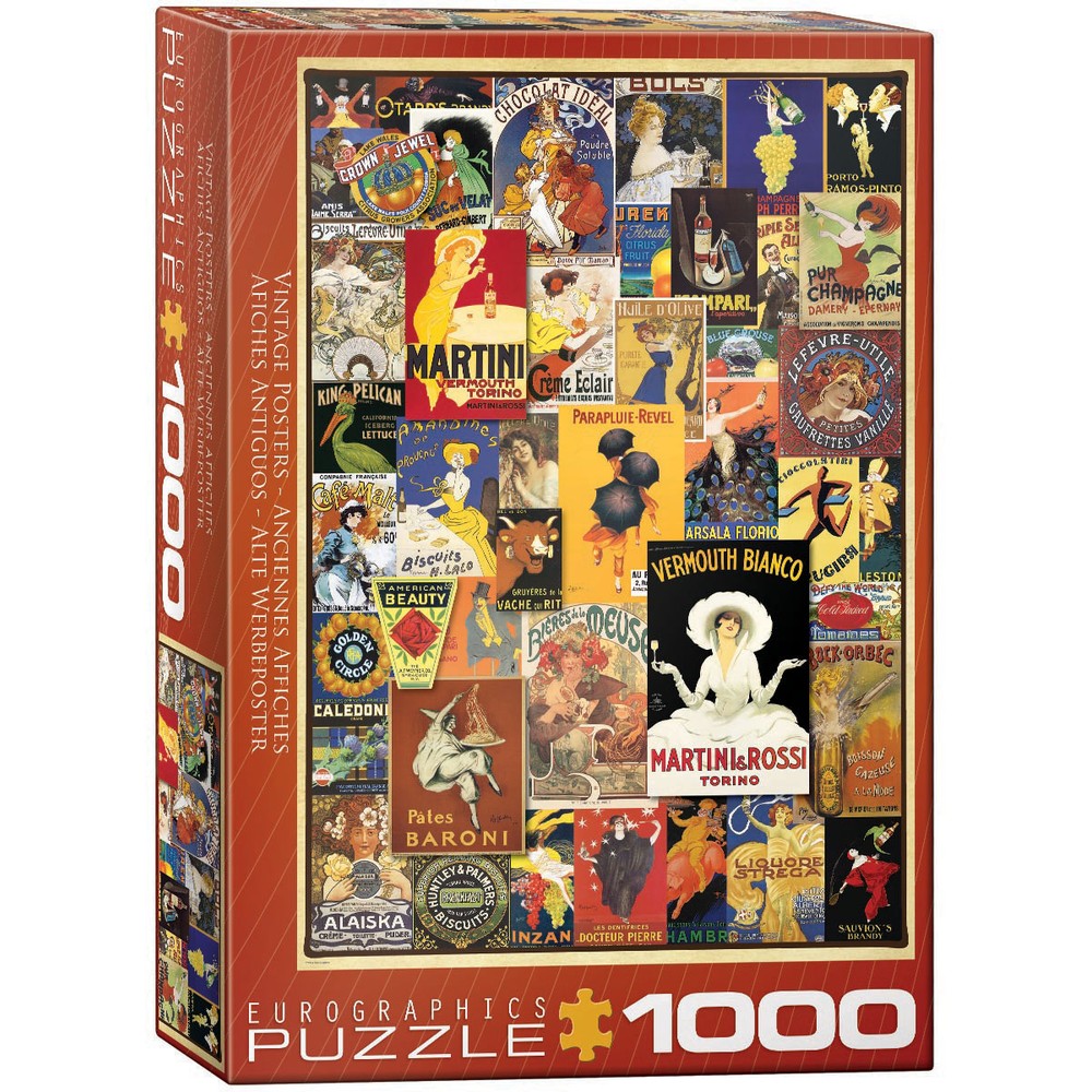 Eurographics - Variety Vintage Posters 1000 Piece - Jigsaw Puzzle