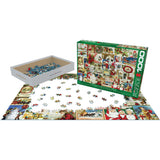 Puzzle - Eurographics - Vintage Christmas Cards 1000pc