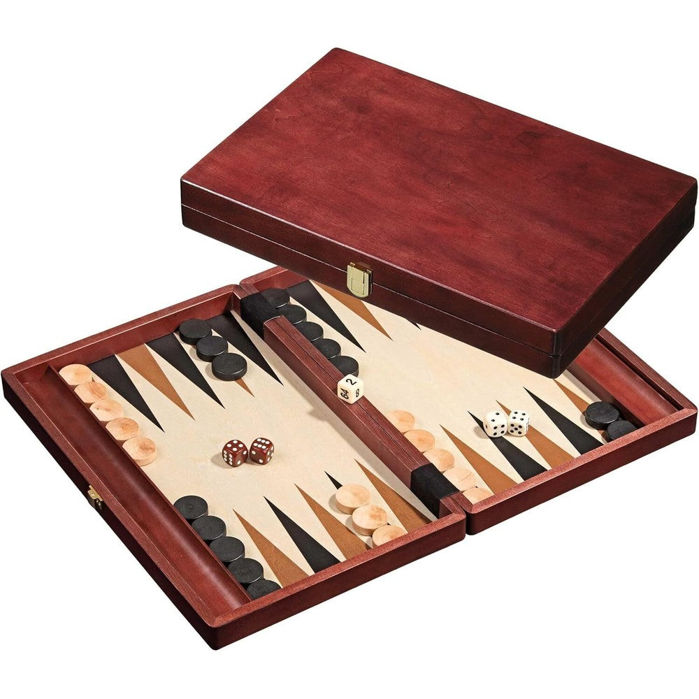 Backgammon;14" Folding Wood