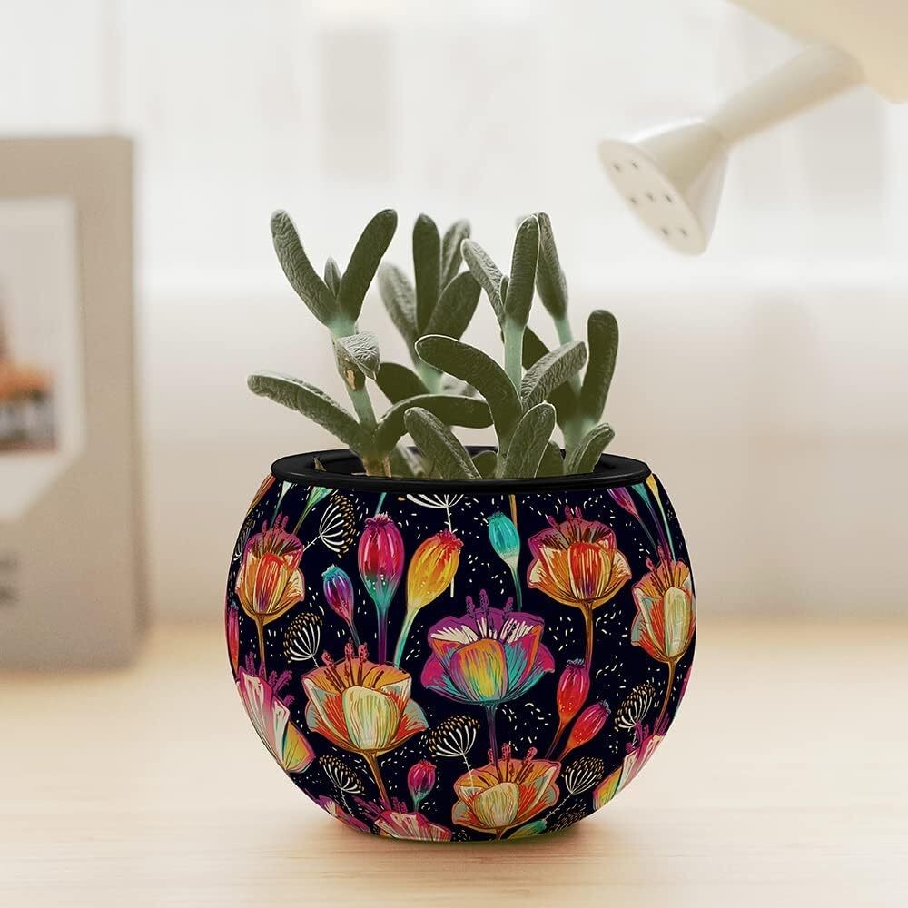 Puzzle - 3D - Flowerpot - Colorful Poppies