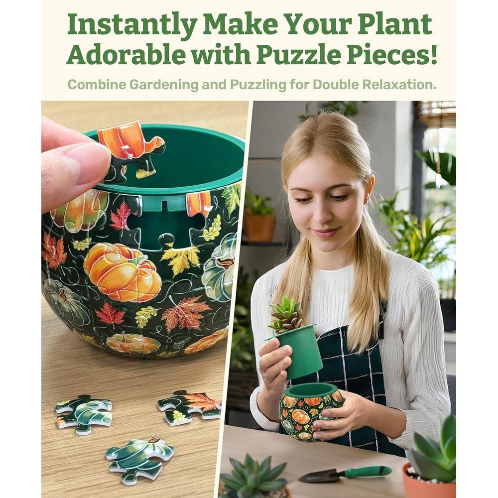 Puzzle - 3D - Flowerpot - Pumpkin Season