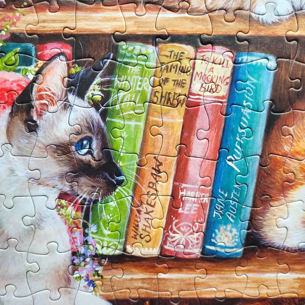 Puzzle - Gibsons - Puss Back In Books 500Pcxl