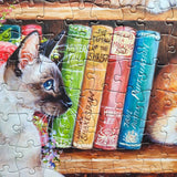 Puzzle - Gibsons - Puss Back In Books 500Pcxl