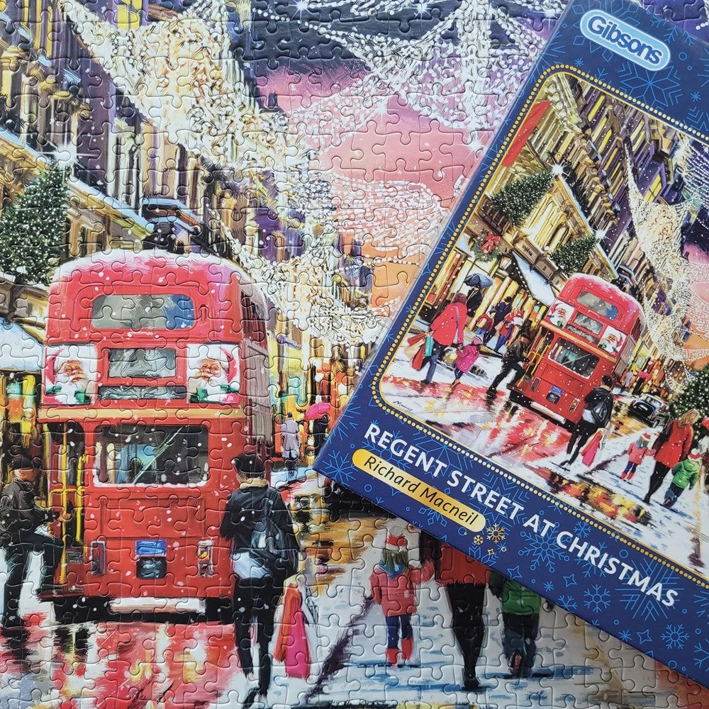 Puzzle - Gibsons - Regent Street Christmas 1000Pc