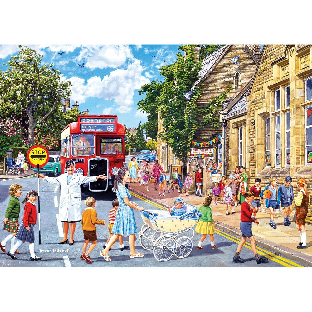 Puzzle - Gibsons - School Days 4 X 500Pc