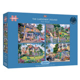 Gibsons - The Gardeners Round 4 X 500 Piece - Jigsaw Puzzle