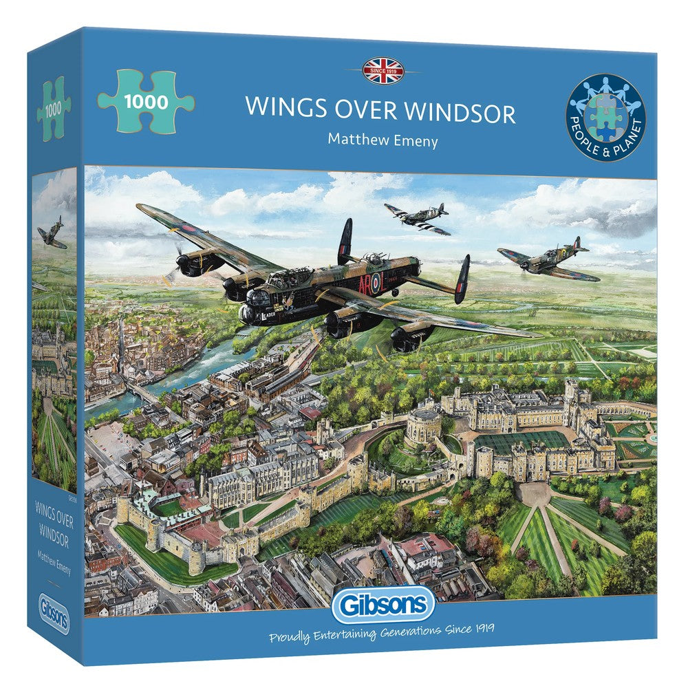 Gibsons - Wings Over Windsor 1000 Piece - Jigsaw Puzzle