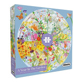 Gibsons - Year In The Garden 500 Piece Circu - Jigsaw Puzzle