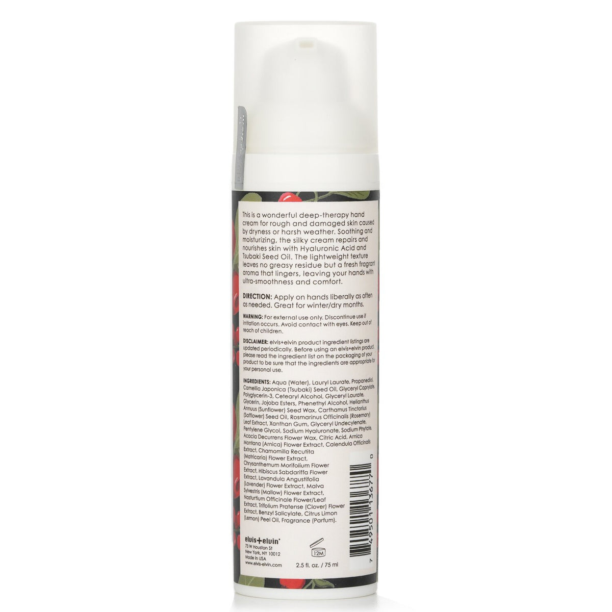 Elvis + Elvin - Hand Cream - Wild Berries & Rose  - 75ml/2.5oz
