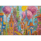 Puzzle - Heye - Charming Village; Pink Trees