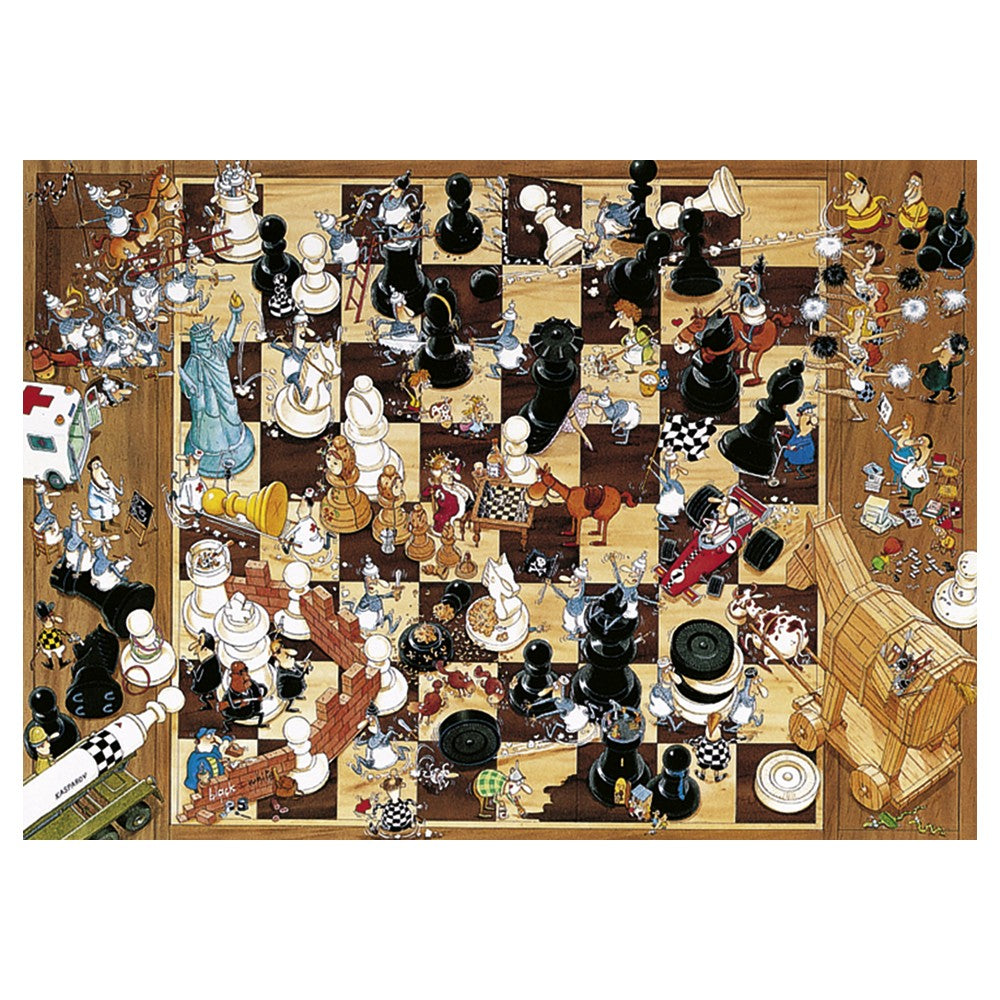 Puzzle - Heye - Triangular Box -  Degano; Black Or White 1000Pc