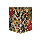 Puzzle - Heye - Triangular Box -  Degano; Black Or White 1000Pc