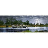 Puzzle - Heye - Panorama; Herd Elephants 2000P