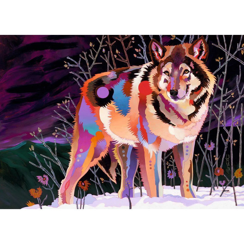 Puzzle - Heye - Precious Animals; Night Wolf