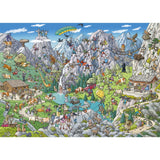 Heye - Triangular Box - Tanck; Alpine Fun 1000 Piece - Jigsaw Puzzle