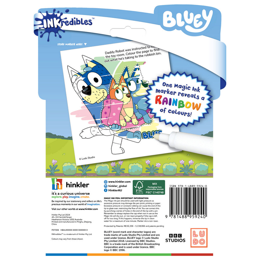 Bluey Magic Ink Pictures