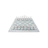 Chess Set; Glass 35x35Cm (Landmark)
