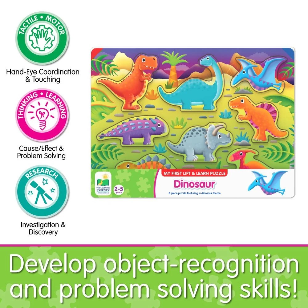 Lift And Learn Dinosaur Puzzle