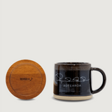 Moana Road - Kiwi Ceramic Espresso Mug - Black - 2 units