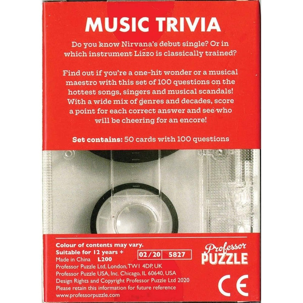 Music Trivia Mini Trivia Game Board Game
