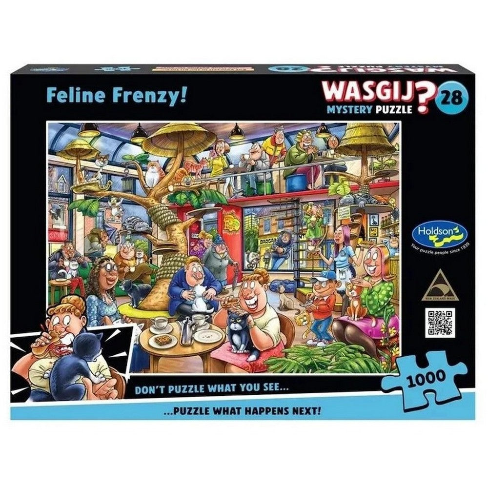 Wasgij? Mystery #28 Feline Frenzy Holdson 1000pc Jigsaw Puzzle