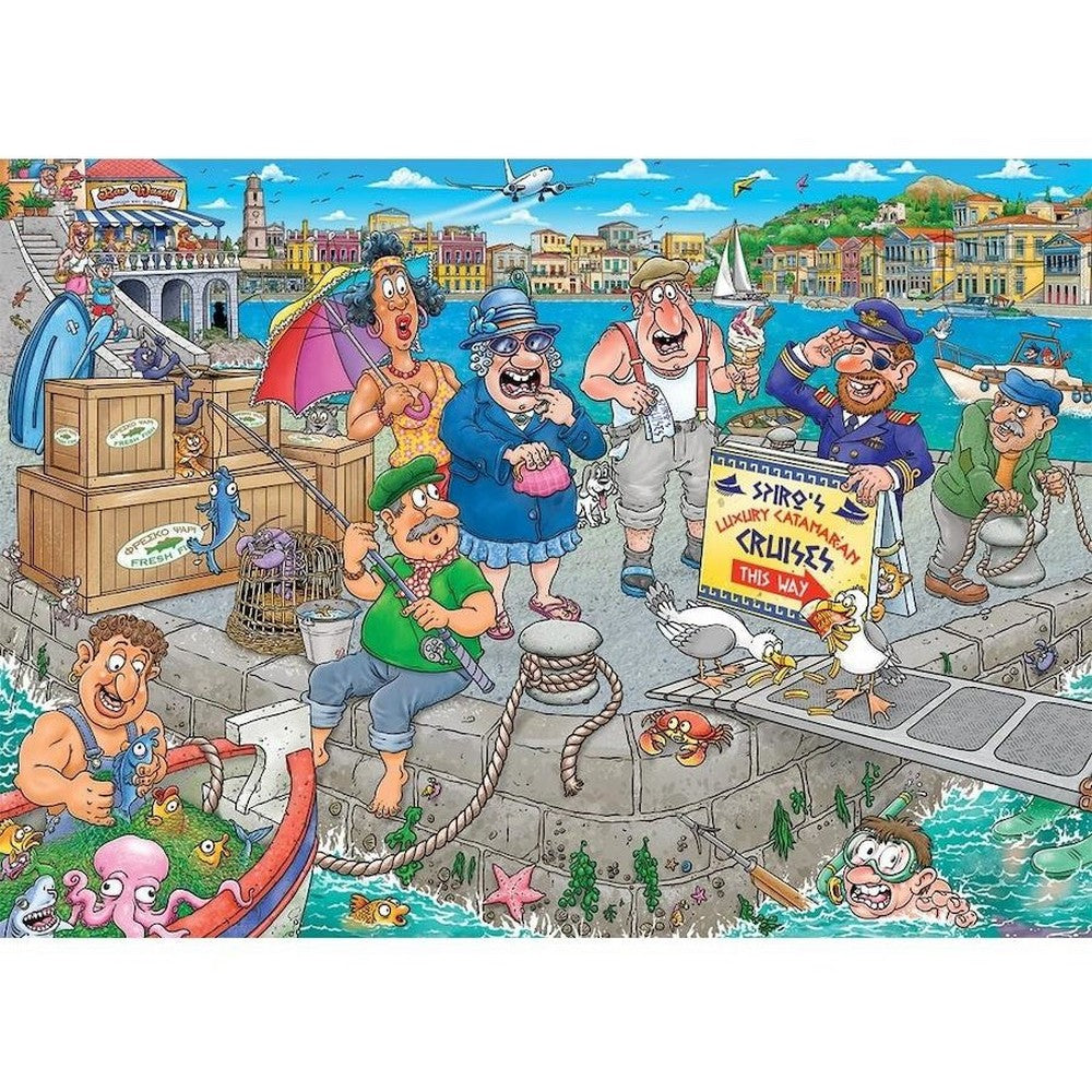 Puzzle - Holdson - Wasgij? - Original - #47 - Boating Bedlam! 1000pc