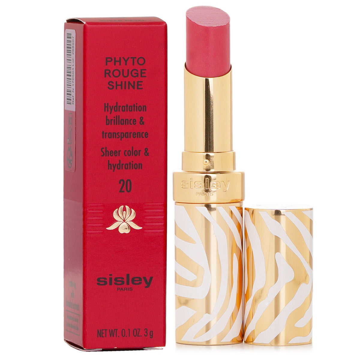 Sisley Phyto Rouge Shine Hydrating Glossy Lipstick - # 20 Sheer Petal 3g/0.1oz