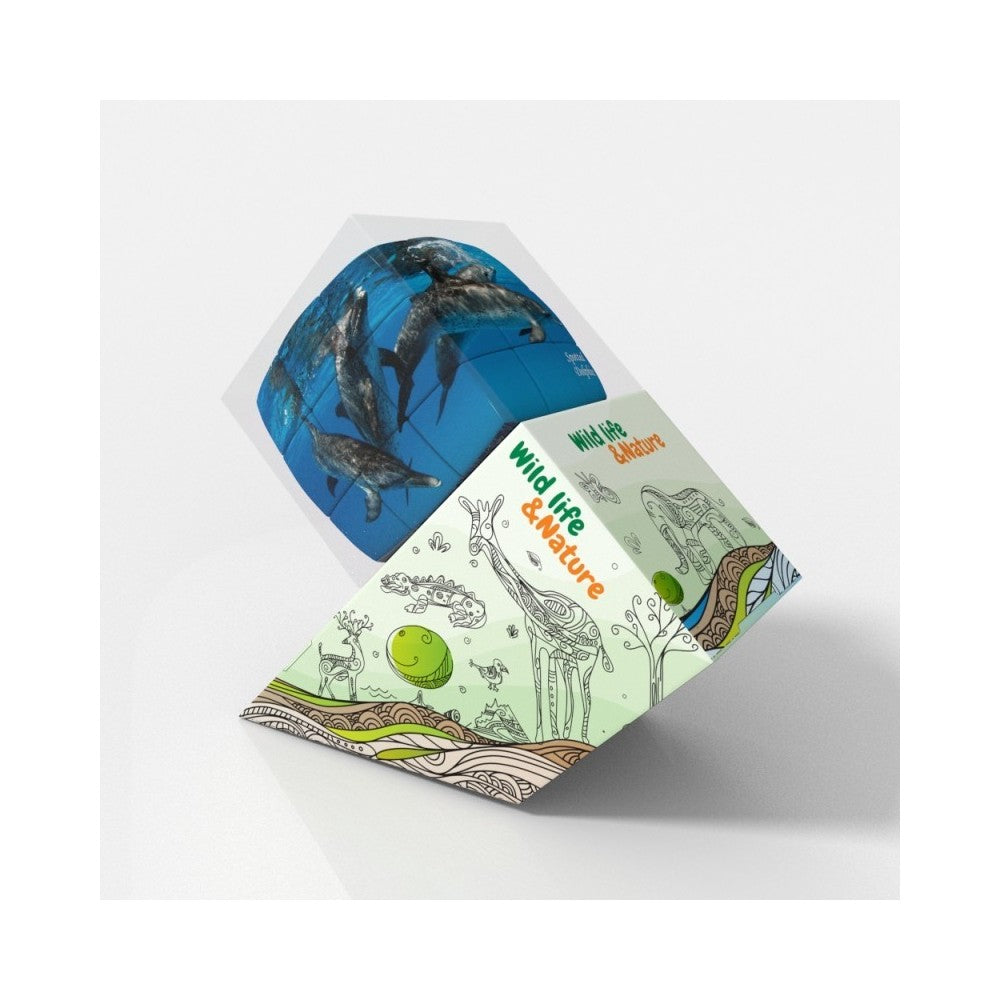 V-Cube Dolphins 3X3 Pillow - Jigsaw Puzzle