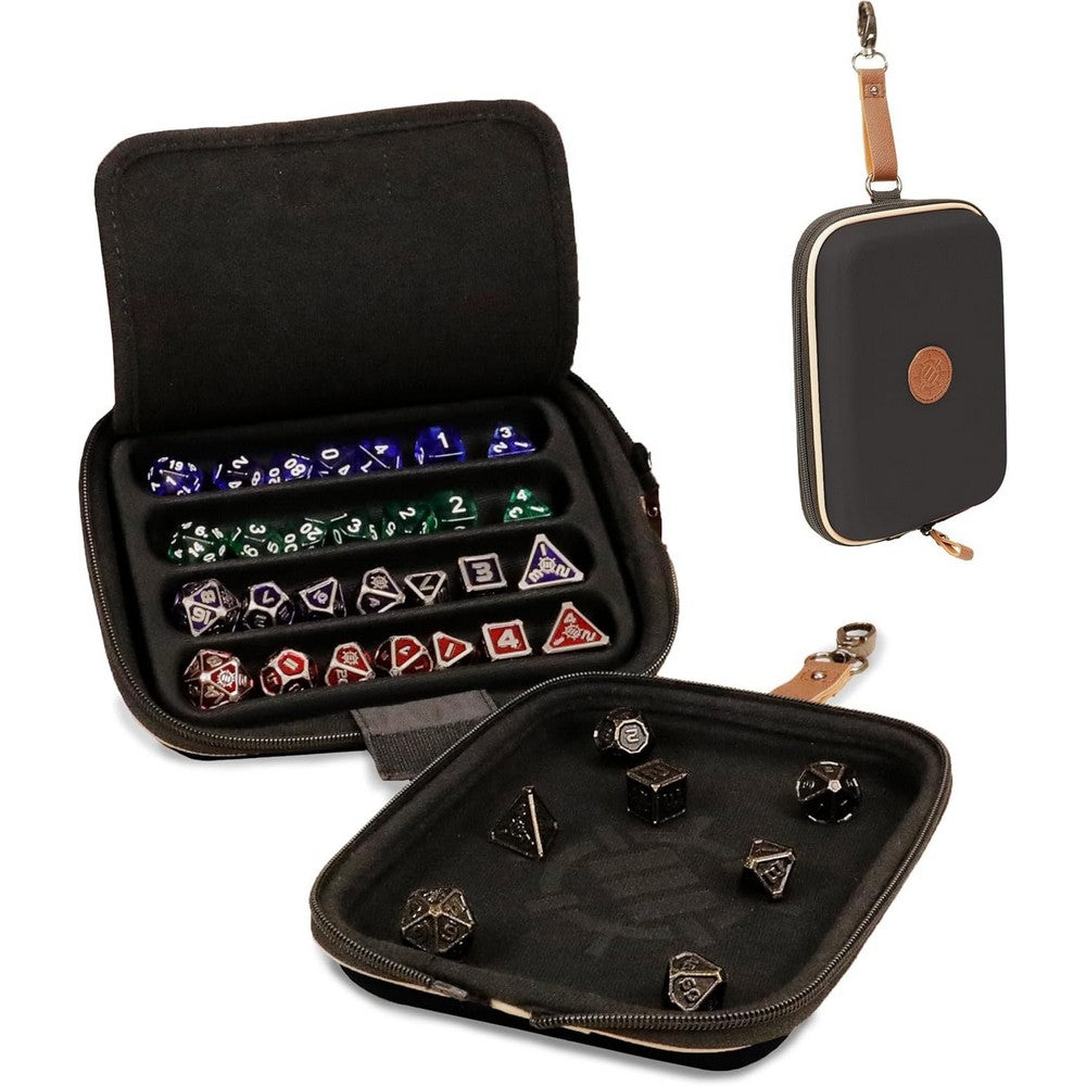 ENHANCE Designer Edition Dice Tray - Dice Case and Dice Holder (Black)