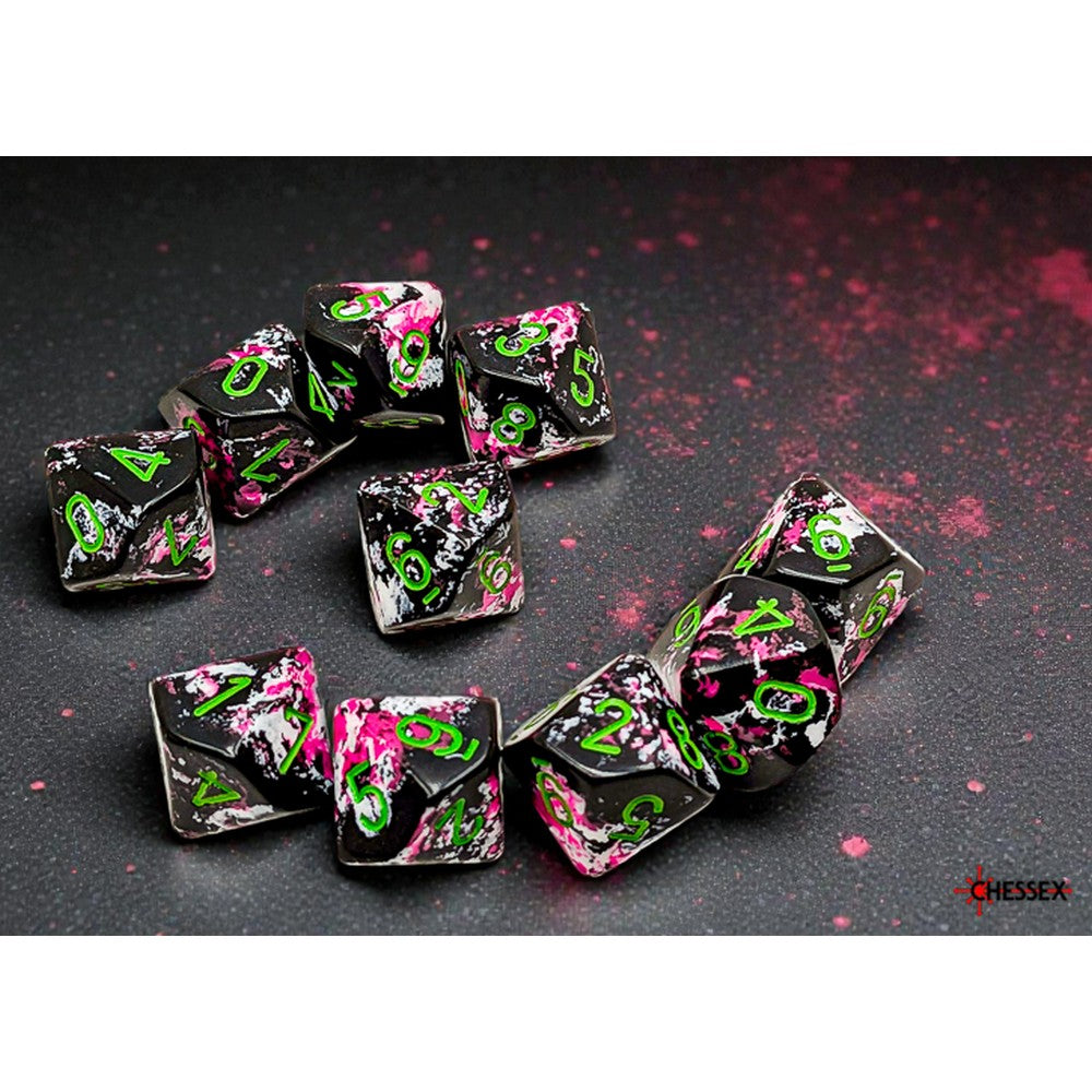 CHX 24214 Brush Paintball/green Set of Ten d10s