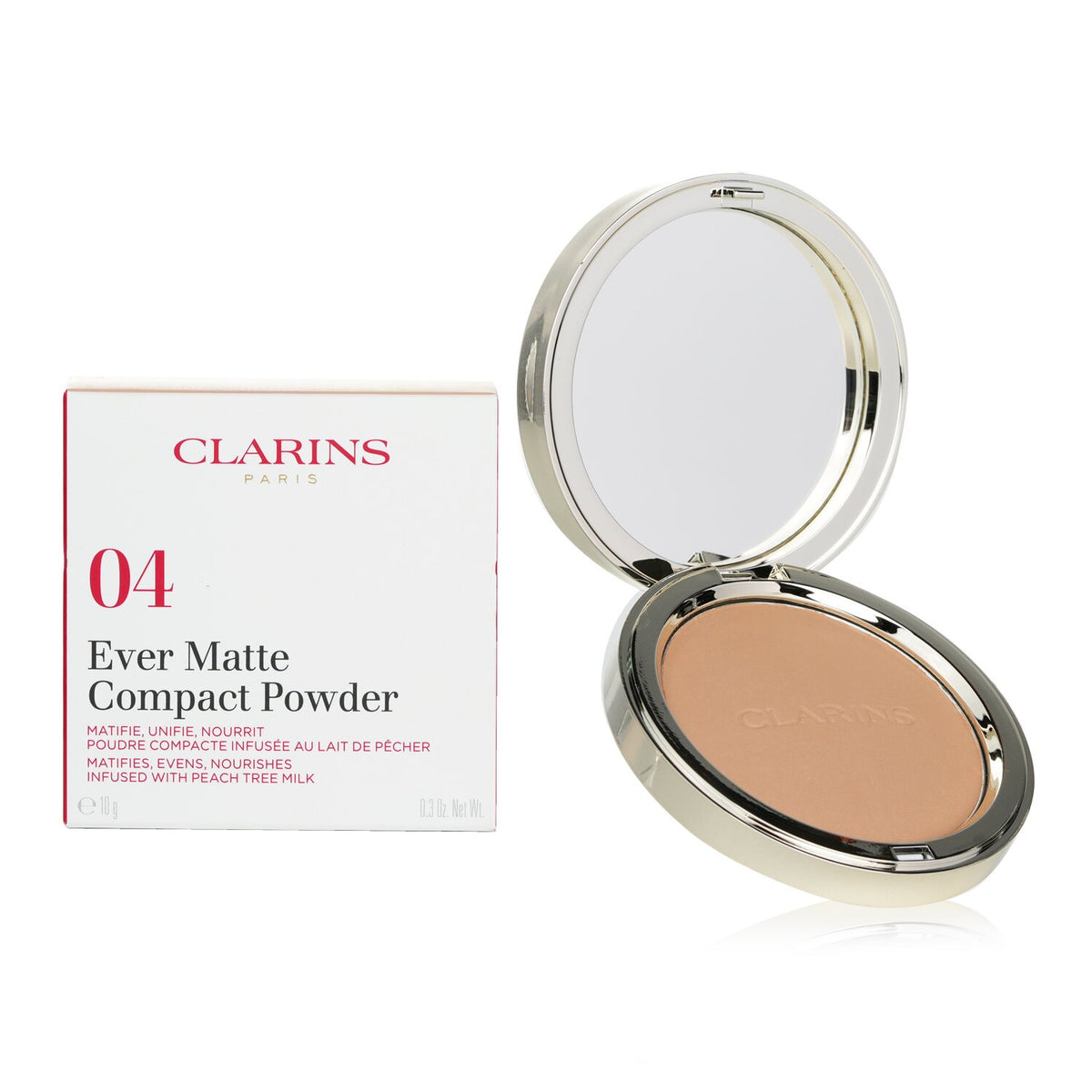 Clarins - Ever Matte Compact Powder - # 04 Medium  - 10g/0.3oz